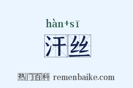 汗丝是什么意思的图片
